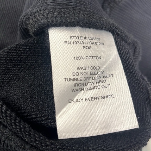 LinkSoul Men's 1/4 Zip black Pullover Golf Sweater Tempus Fugit Size L - Picture 6 of 6